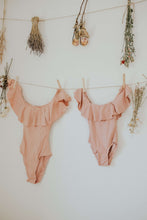 Load image into Gallery viewer, MINI // ROSE RUFFLE SWIMSUIT
