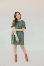 Load image into Gallery viewer, EVERGREEN COTTON DRESS
